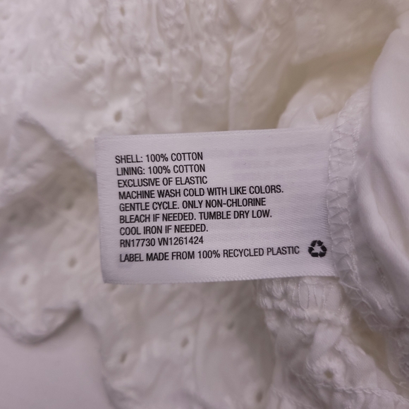 Wild Fable Tie-Front Smocked Flutter Hem Tank Top - Picture 5 of 6